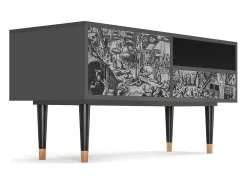 Outlet Mueble de TV - 115х59х48 cm - T3 - The Festival of Saint, Antracite Cinza antracite