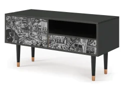 Outlet Mueble de TV - 115х59х48 cm - T3 - The Festival of Saint, Antracite Cinza antracite