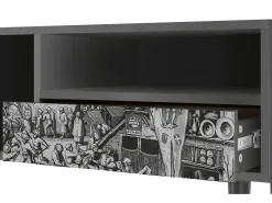 Outlet Mueble de TV - 115х59х48 cm - T3 - The Festival of Saint, Antracite Cinza antracite