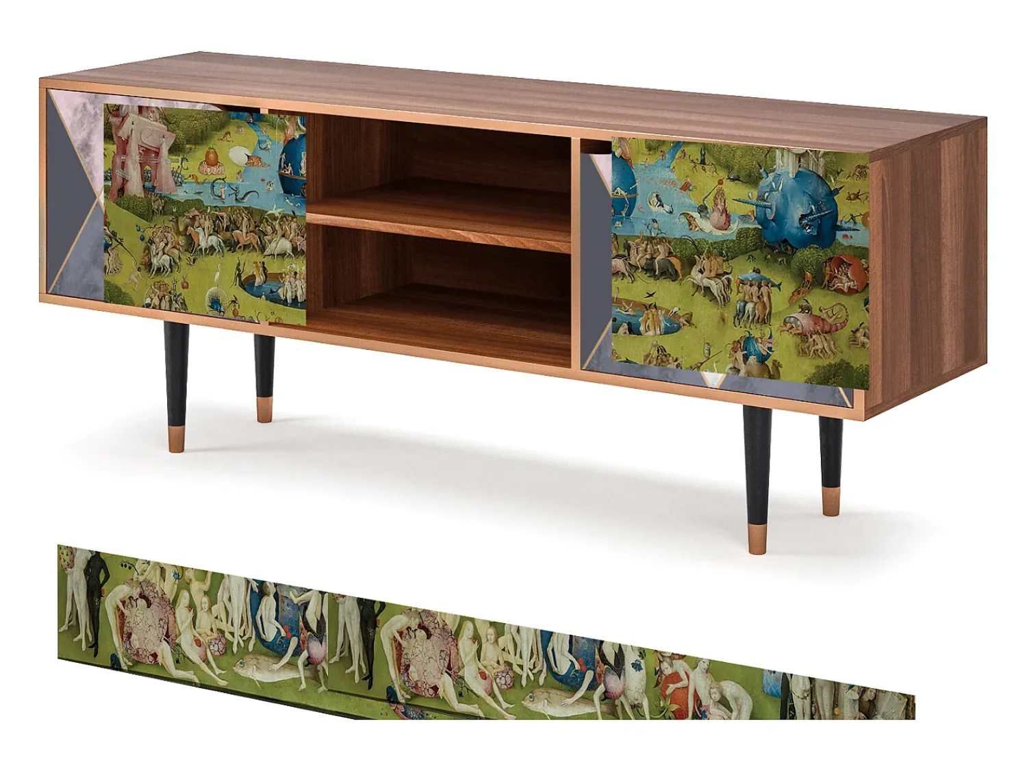 Móvel De Tv| Mueble de TV - 170х69х48 cm - T2 - The Garden 2 by Bosch, Nogueira Castanho