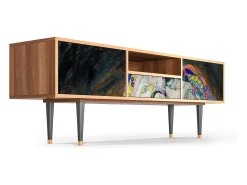 Móvel De Tv| Mueble de TV - 170х59х41 cm - T6 - The Maiden by Klimt, Nogueira Castanho