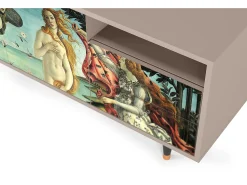 Móvel De Tv| Mueble de TV - 125х56х41 cm - T7 - The Birth of Venus, Latte Bege