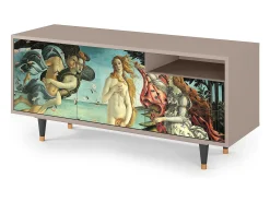 Móvel De Tv| Mueble de TV - 125х56х41 cm - T7 - The Birth of Venus, Latte Bege