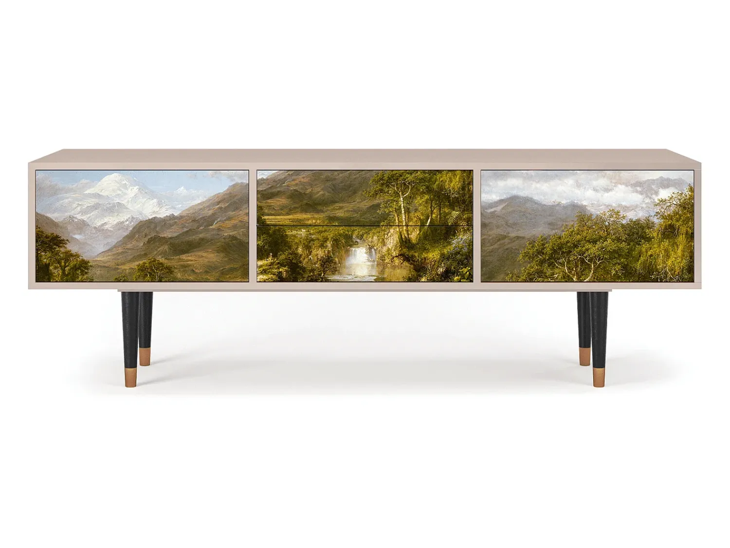 Móvel De Tv| Mueble de TV - 170х59х48 cm - T4 - The Heart of the Andes , Latte Bege