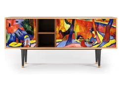 Best Mueble de TV - 150х69х41 cm - T5 - The Turning Road, Nogueira Castanho