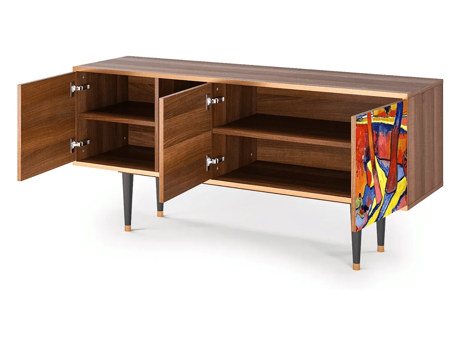 Best Mueble de TV - 150х69х41 cm - T5 - The Turning Road, Nogueira Castanho