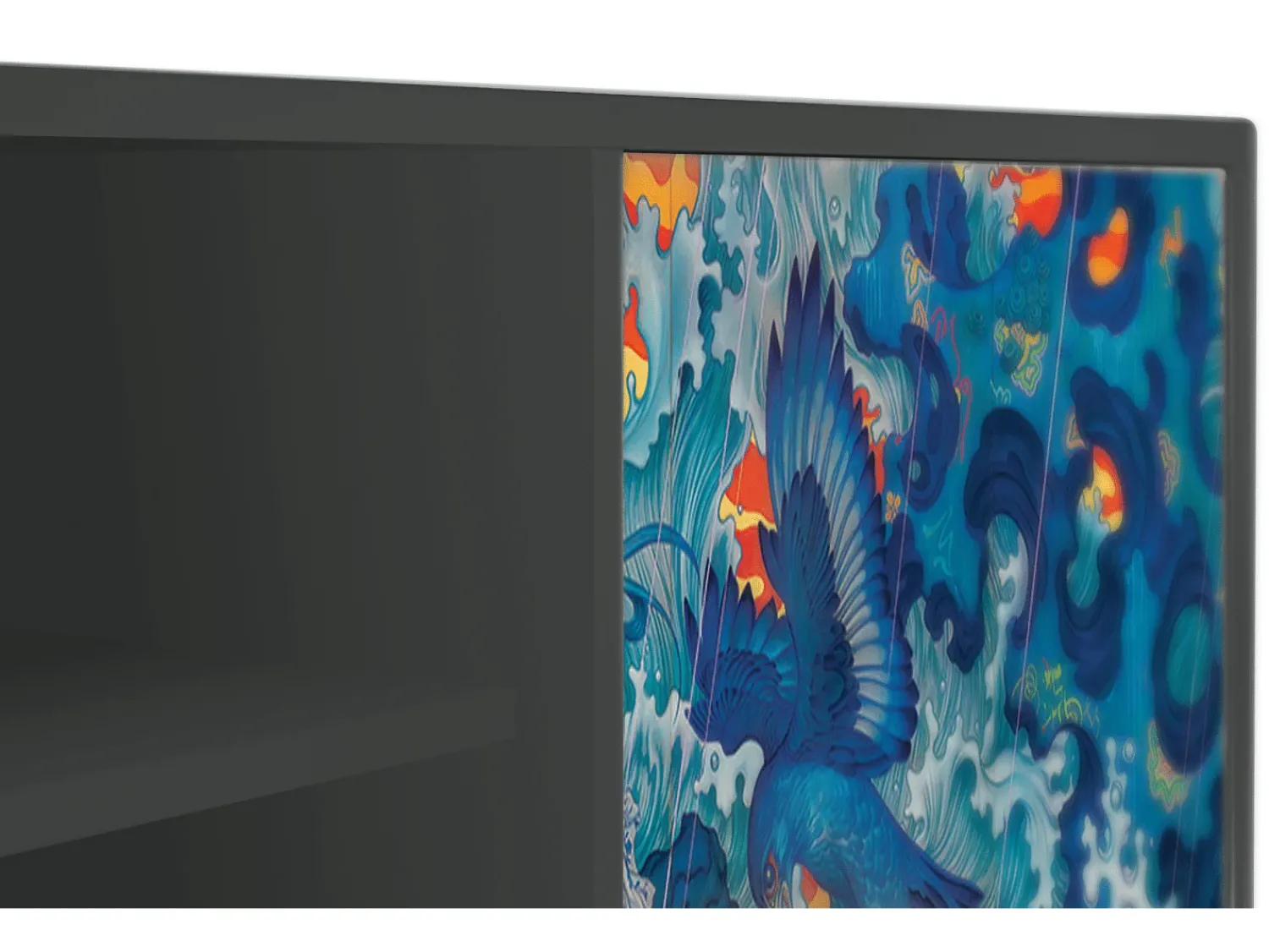 Móvel De Tv| Mueble de TV - 170х69х48 cm - T2 - The Girl - James Jean, Antracite Cinza antracite