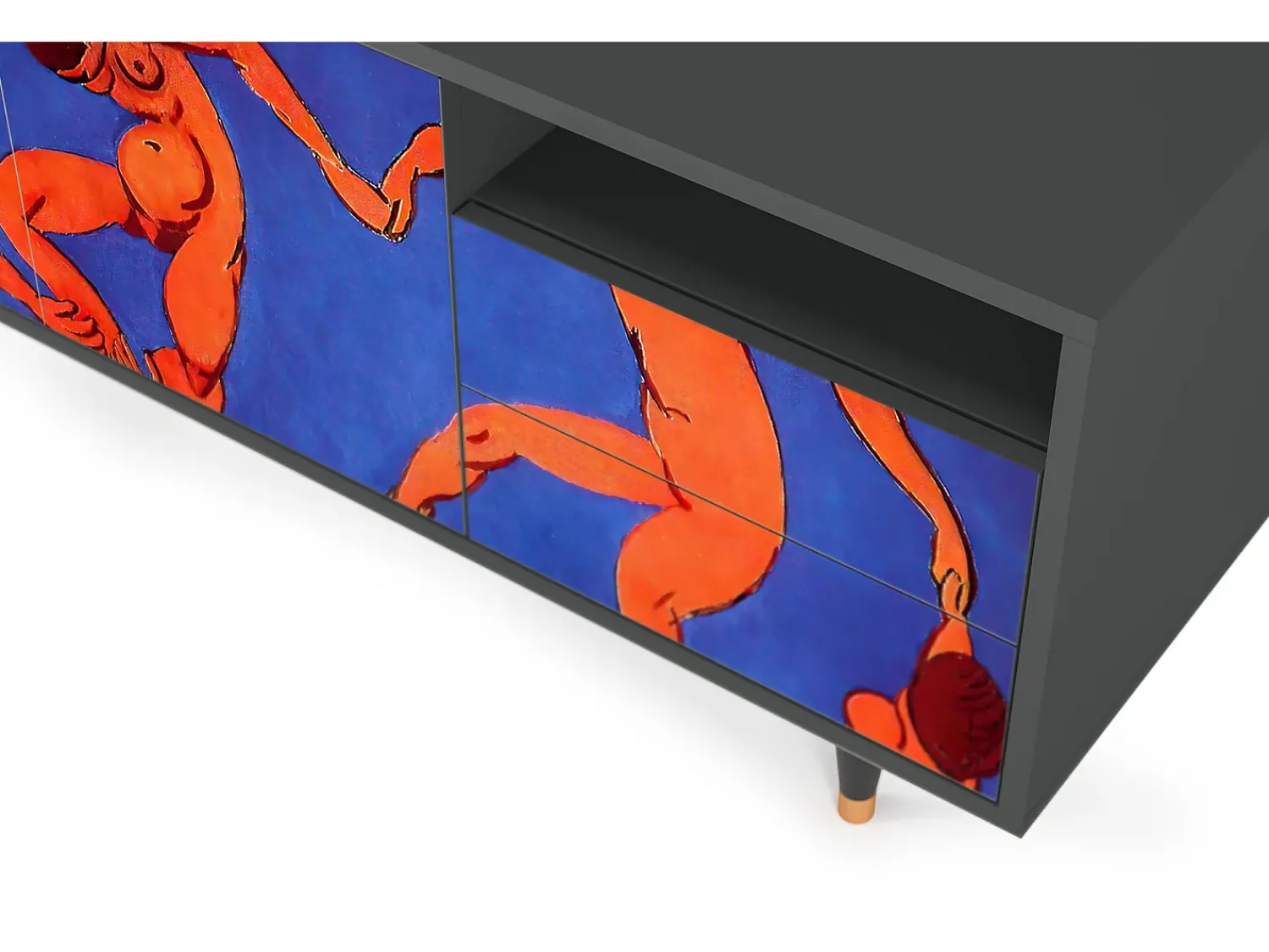 Mueble de TV - 125х56х41 cm - T7 - The Dance by Matisse , Antracite^ Móvel De Tv