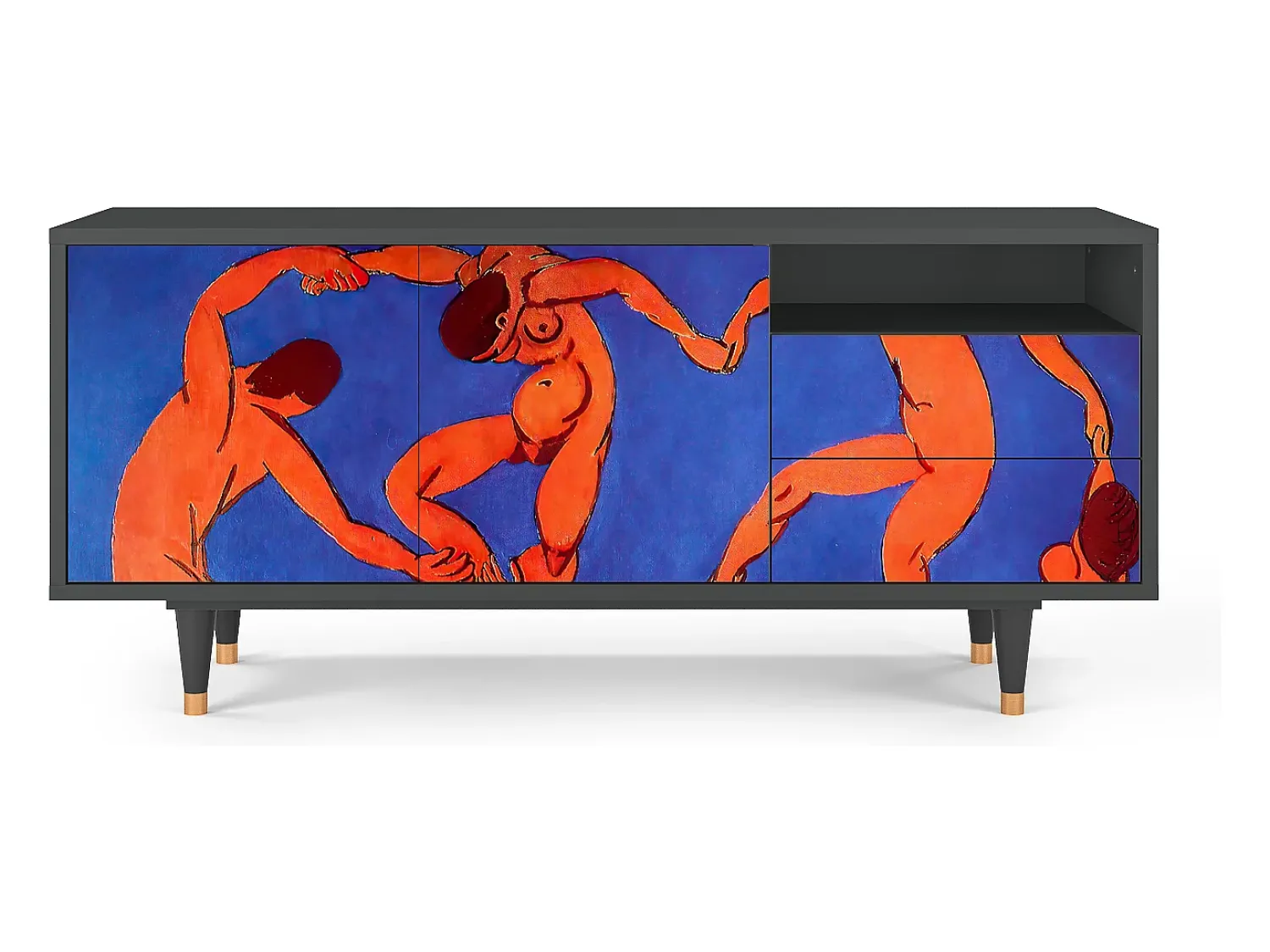 Mueble de TV - 125х56х41 cm - T7 - The Dance by Matisse , Antracite^ Móvel De Tv