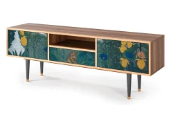 Móvel De Tv| Mueble de TV - 170х59х41 cm - T6 - The Repast of the Lion, Nogueira Castanho