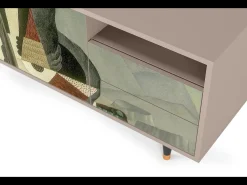 Móvel De Tv* Mueble de TV - 125х56х41 cm - T7 - The Cubist Paintings , Latte Bege