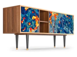 Clearance Mueble de TV - 150х69х41 cm - T5 - The Girl - James Jean, Nogueira Castanho