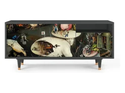 Móvel De Tv* Mueble de TV - 125х56х41 cm - T7 - The Garden 2, Antracite Cinza antracite