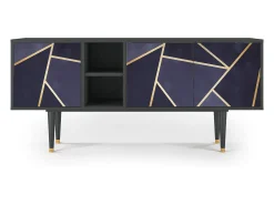 Móvel De Tv| Mueble de TV - 150х69х41 cm - T5 - The Amethyst, Antracite Cinza antracite