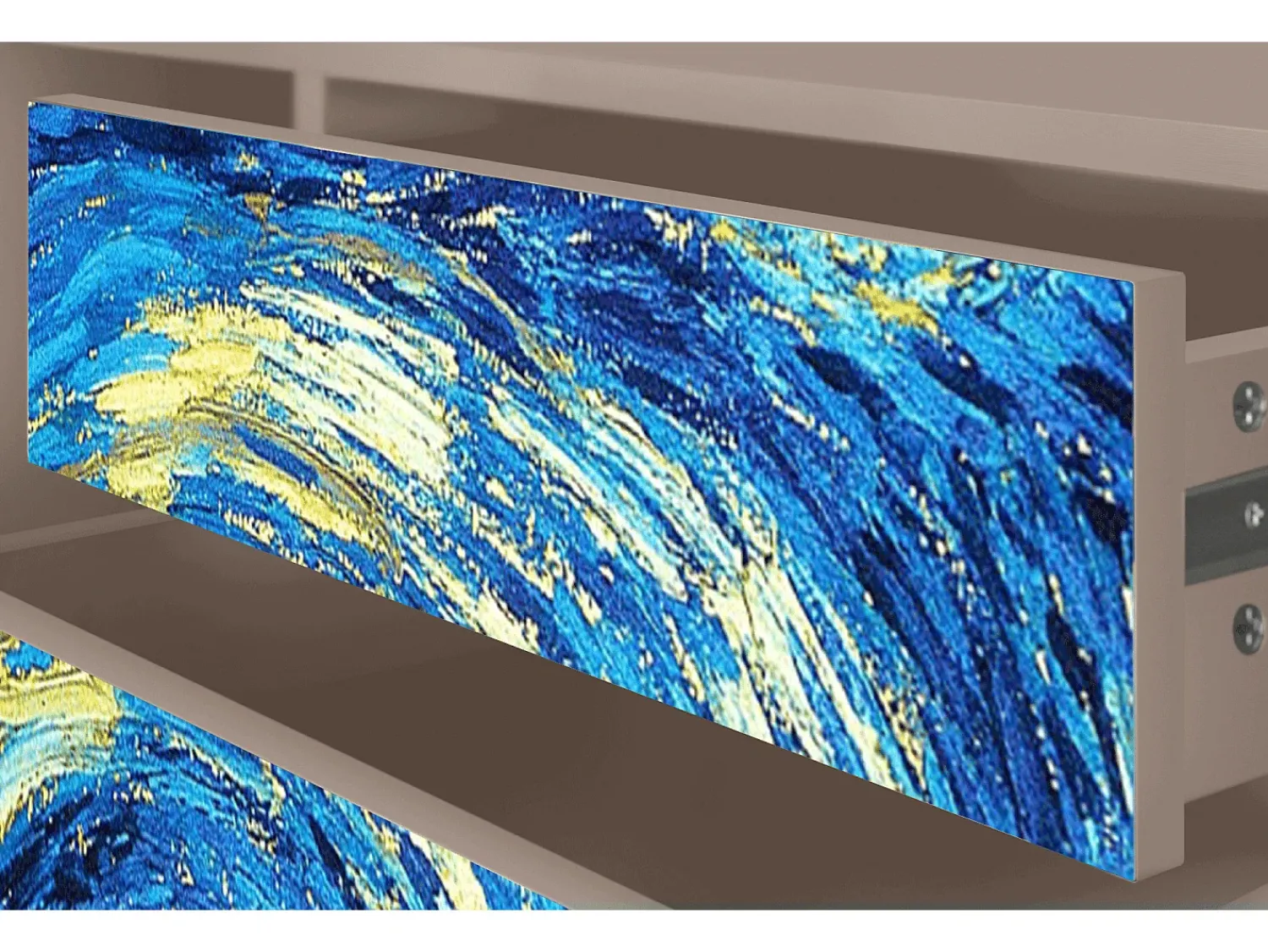 Hot Mueble de TV - 170х59х48 cm - T4 - The Starry Night , Latte Bege