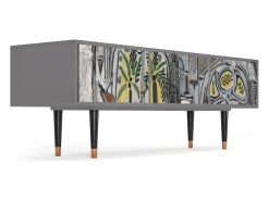 Móvel De Tv* Mueble de TV - 170х59х48 cm - T4 - The Studio , Cinza Cinzento