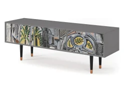 Móvel De Tv* Mueble de TV - 170х59х48 cm - T4 - The Studio , Cinza Cinzento