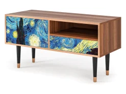 Best Mueble de TV - 115х59х48 cm - T3 - The Starry Night , Nogueira Castanho