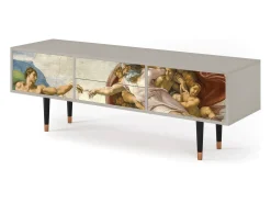 Sale Mueble de TV - 170х59х48 cm - T4 - The Creation of Adam, Areia Bege