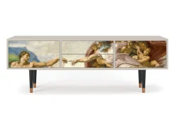 Sale Mueble de TV - 170х59х48 cm - T4 - The Creation of Adam, Areia Bege