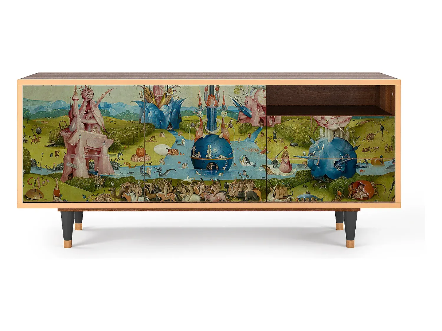 New Mueble de TV - 125х56х41 cm - T7 - The Garden 2 by Bosch, Nogueira Castanho