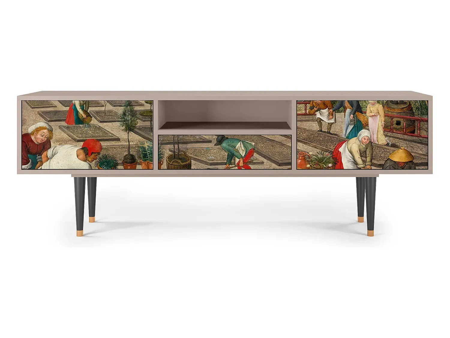 Móvel De Tv| Mueble de TV - 170х59х41 cm - T6 - The Younger - Spring, Latte Bege