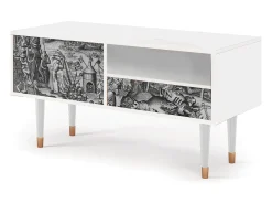 Mueble de TV - 115х59х48 cm - T3 - The Temptation, Branco^ Móvel De Tv