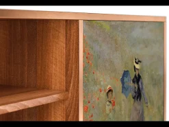 Móvel De Tv| Mueble de TV - 170х69х48 cm - T2 - The Poppy Field , Nogueira Castanho