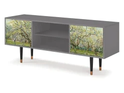 Móvel De Tv* Mueble de TV - 170х69х48 cm - T2 - The Branco Orchard, Cinza Cinzento