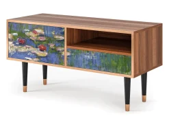 Mueble de TV - 115х59х48 cm - T3 - The water lily pond , Nogueira^ Móvel De Tv