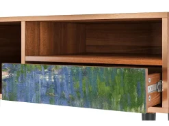 Mueble de TV - 115х59х48 cm - T3 - The water lily pond , Nogueira^ Móvel De Tv