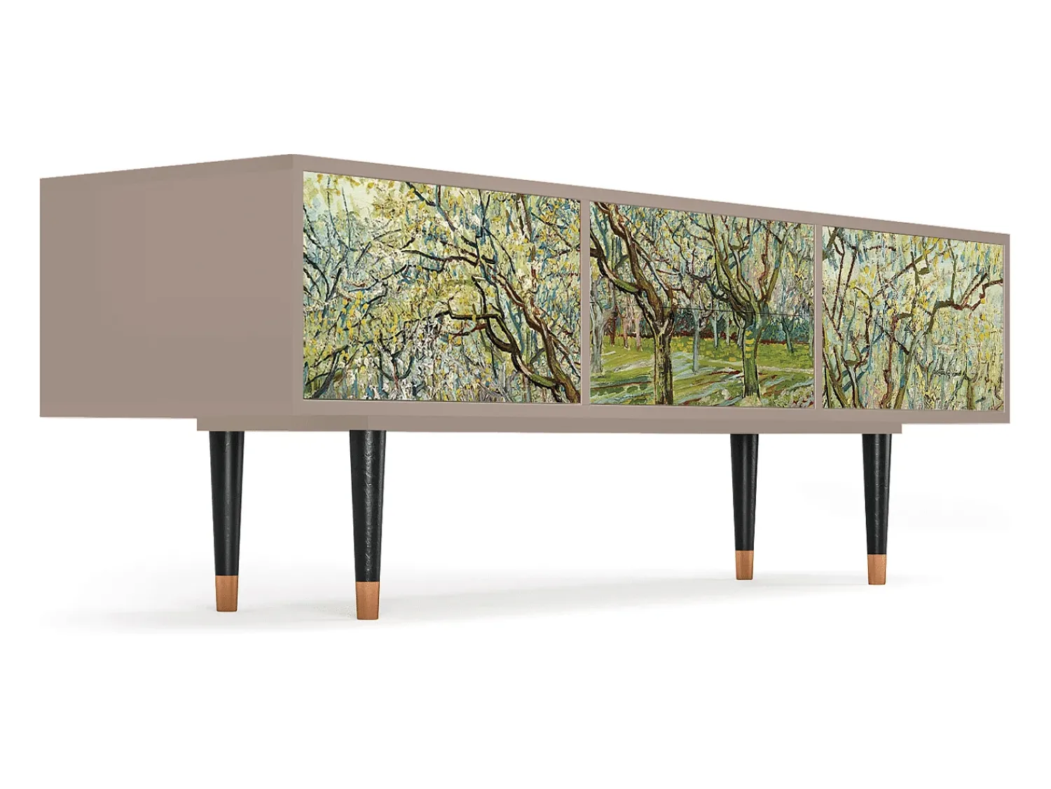 Móvel De Tv* Mueble de TV - 170х59х48 cm - T4 - The Branco Orchard, Latte Bege