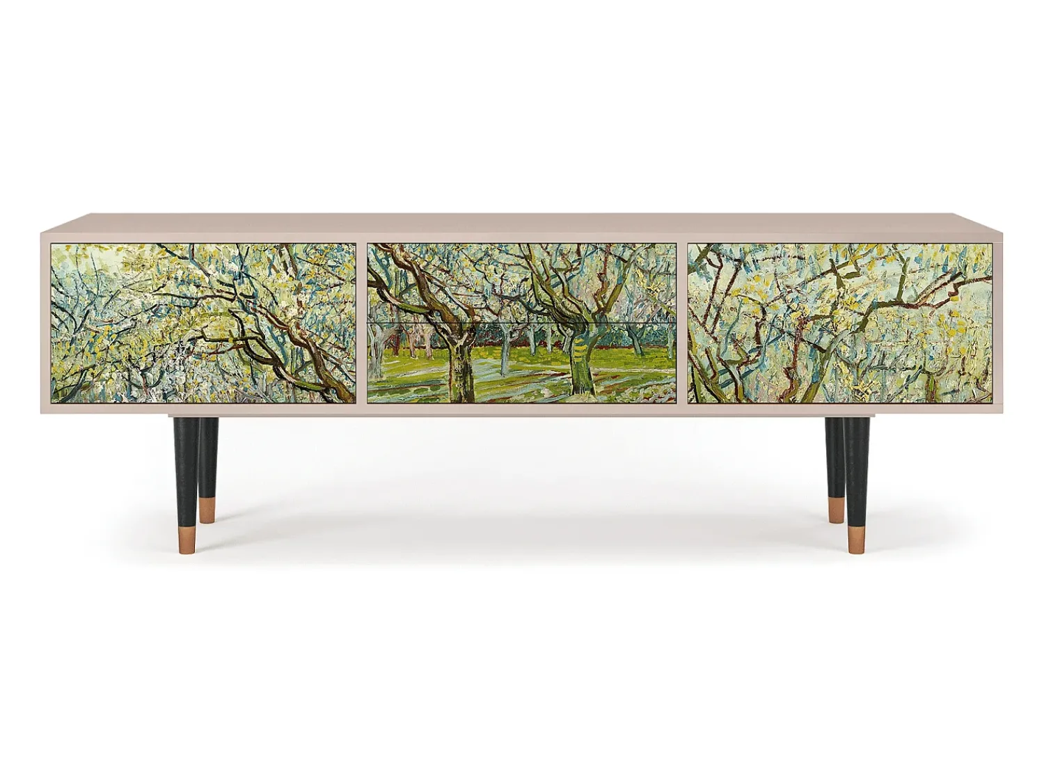 Móvel De Tv* Mueble de TV - 170х59х48 cm - T4 - The Branco Orchard, Latte Bege