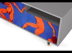 Clearance Mueble de TV - 125х56х41 cm - T7 - The Dance by Matisse , Cinza Cinzento