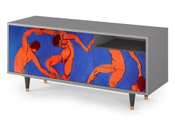 Clearance Mueble de TV - 125х56х41 cm - T7 - The Dance by Matisse , Cinza Cinzento