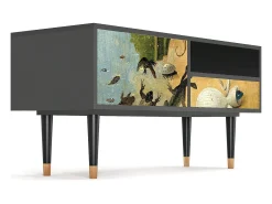 Móvel De Tv| Mueble de TV - 115х59х48 cm - T3 - The Garden by Bosch, Antracite Cinza antracite