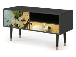 Móvel De Tv| Mueble de TV - 115х59х48 cm - T3 - The Garden by Bosch, Antracite Cinza antracite