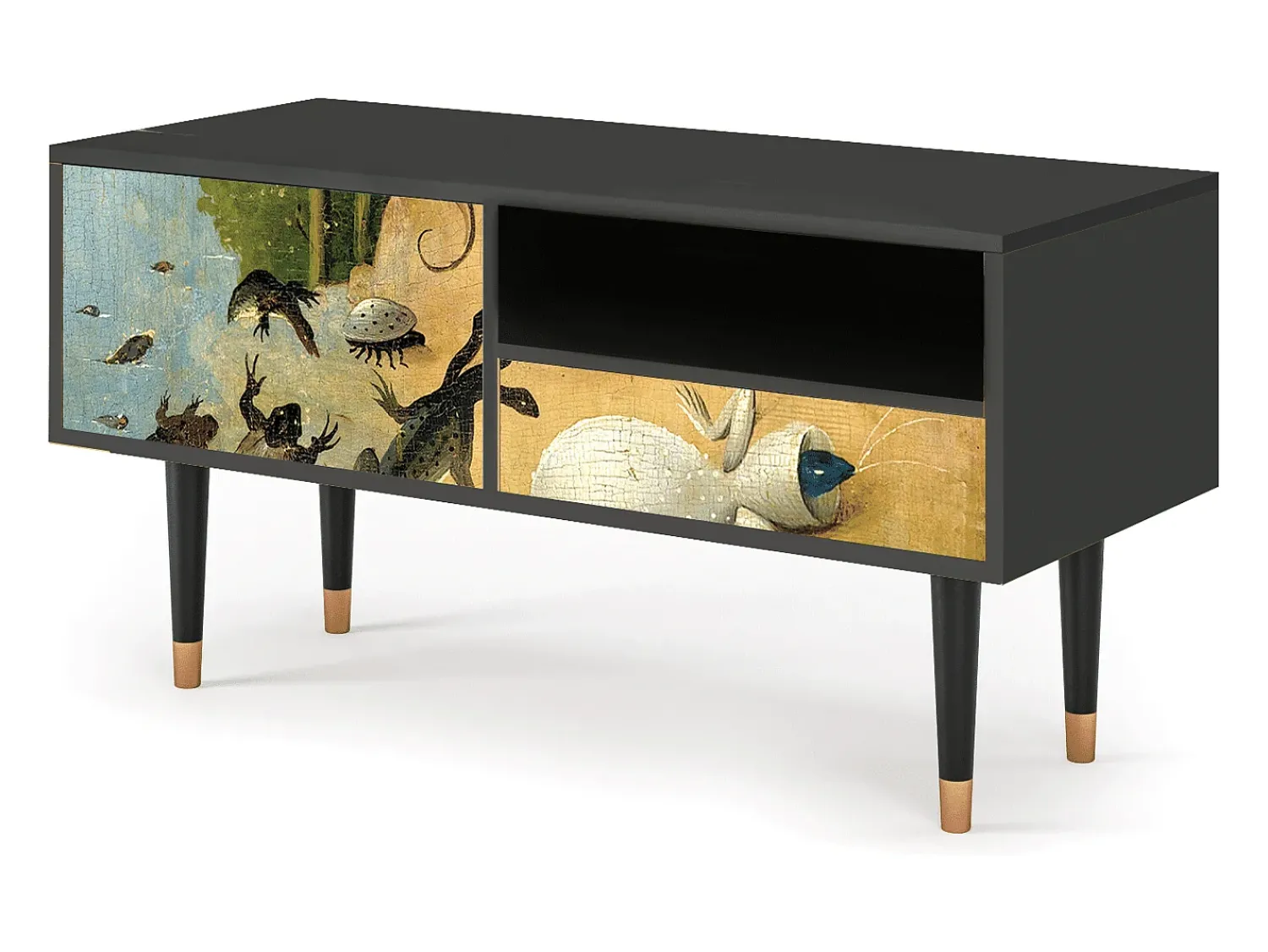 Móvel De Tv| Mueble de TV - 115х59х48 cm - T3 - The Garden by Bosch, Antracite Cinza antracite
