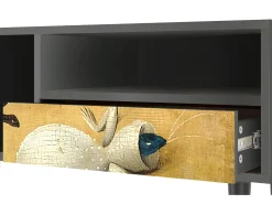 Móvel De Tv| Mueble de TV - 115х59х48 cm - T3 - The Garden by Bosch, Antracite Cinza antracite