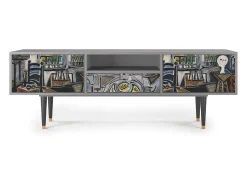Móvel De Tv| Mueble de TV - 170х59х41 cm - T6 - The Studio , Cinza Cinzento