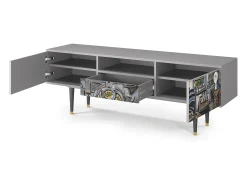 Móvel De Tv| Mueble de TV - 170х59х41 cm - T6 - The Studio , Cinza Cinzento
