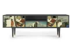 Mueble de TV - 170х59х41 cm - T6 - The Cubist Paintings , Antracite^ Móvel De Tv