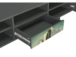 Mueble de TV - 170х59х41 cm - T6 - The Cubist Paintings , Antracite^ Móvel De Tv