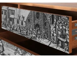 Móvel De Tv| Mueble de TV - 170х59х48 cm - T4 - The Festival of Saint, Nogueira Castanho