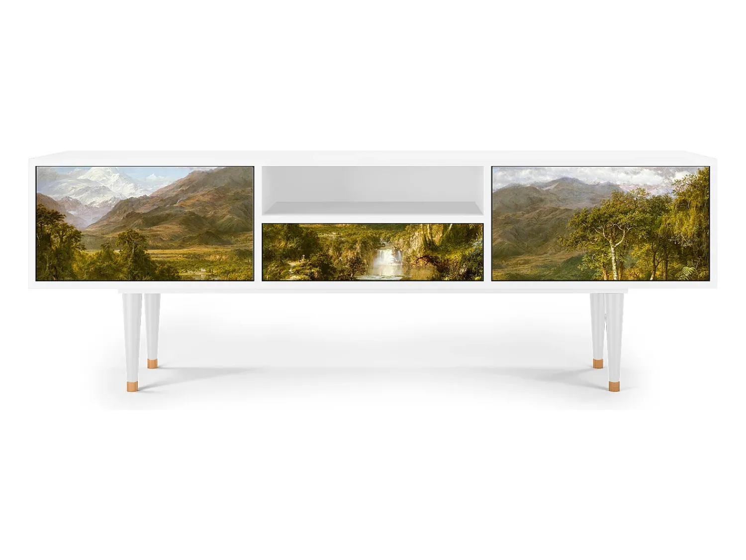 Online Mueble de TV - 170х59х41 cm - T6 - The Heart of the Andes , Branco Bege