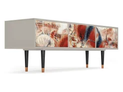 Móvel De Tv| Mueble de TV - 170х59х48 cm - T4 - The City Rises, Areia Bege