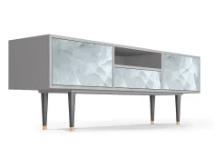 Móvel De Tv| Mueble de TV - 170х59х41 cm - T6 - The Onyx, Cinza Cinzento