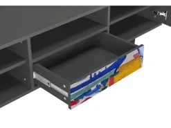 Mueble de TV - 170х59х41 cm - T6 - The Port of Collioure , Antracite^ Móvel De Tv