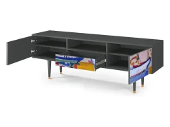 Mueble de TV - 170х59х41 cm - T6 - The Port of Collioure , Antracite^ Móvel De Tv