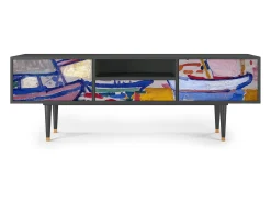 Mueble de TV - 170х59х41 cm - T6 - The Port of Collioure , Antracite^ Móvel De Tv